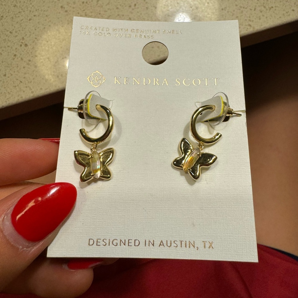 Brand new Kendra Scott butterfly earrings!